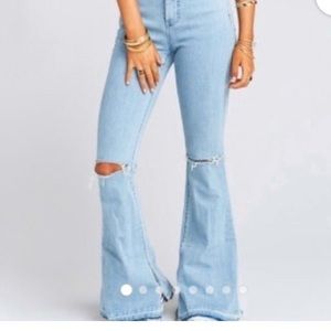 Show me your mumu high rise flare jeans
